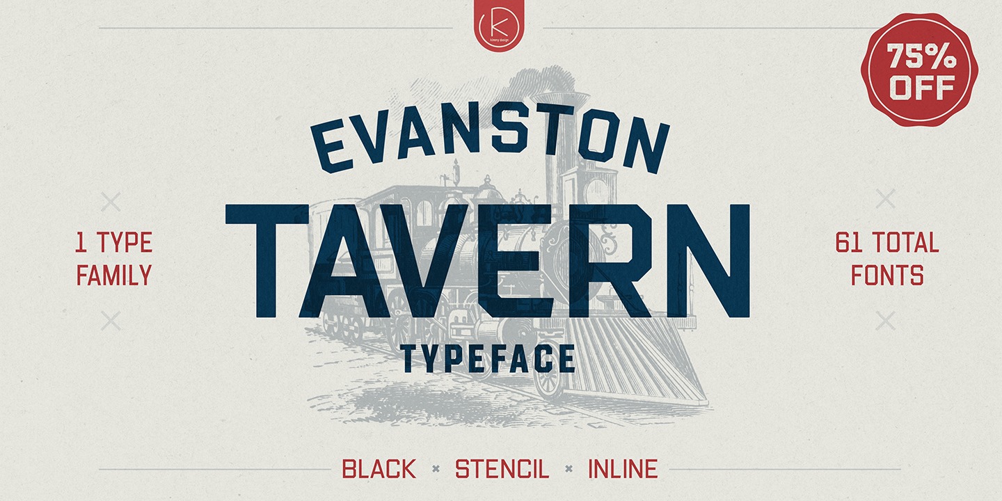 Example font Evanston Tavern Ornaments #1